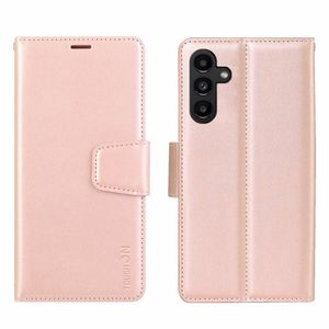 Tough On for Samsung Galaxy A15 5G Case Wallet Leather Cover Rose Gold