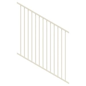 ProtectorAl 350-1200W x 1200H Surfmist Flat Top Pool Fence Panel Raked 16-30º