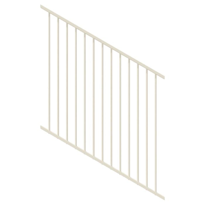 ProtectorAl 350-1200W x 1200H Surfmist Flat Top Pool Fence Panel Raked 16-30º