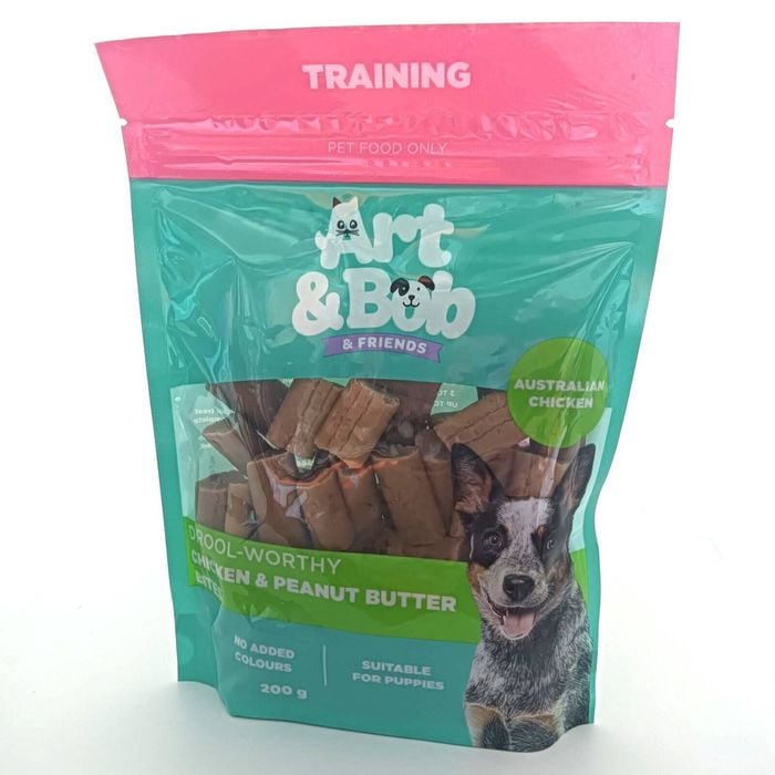 Art & Bob 200g Chicken Peanut Butter Bites Dog Treat