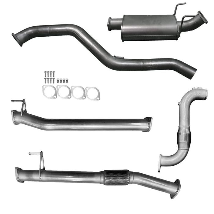 Ignite Exhausts Turbo Back For Mazda Bt50 B30b 3" Cat & Muffler Raw Aluminised Steel