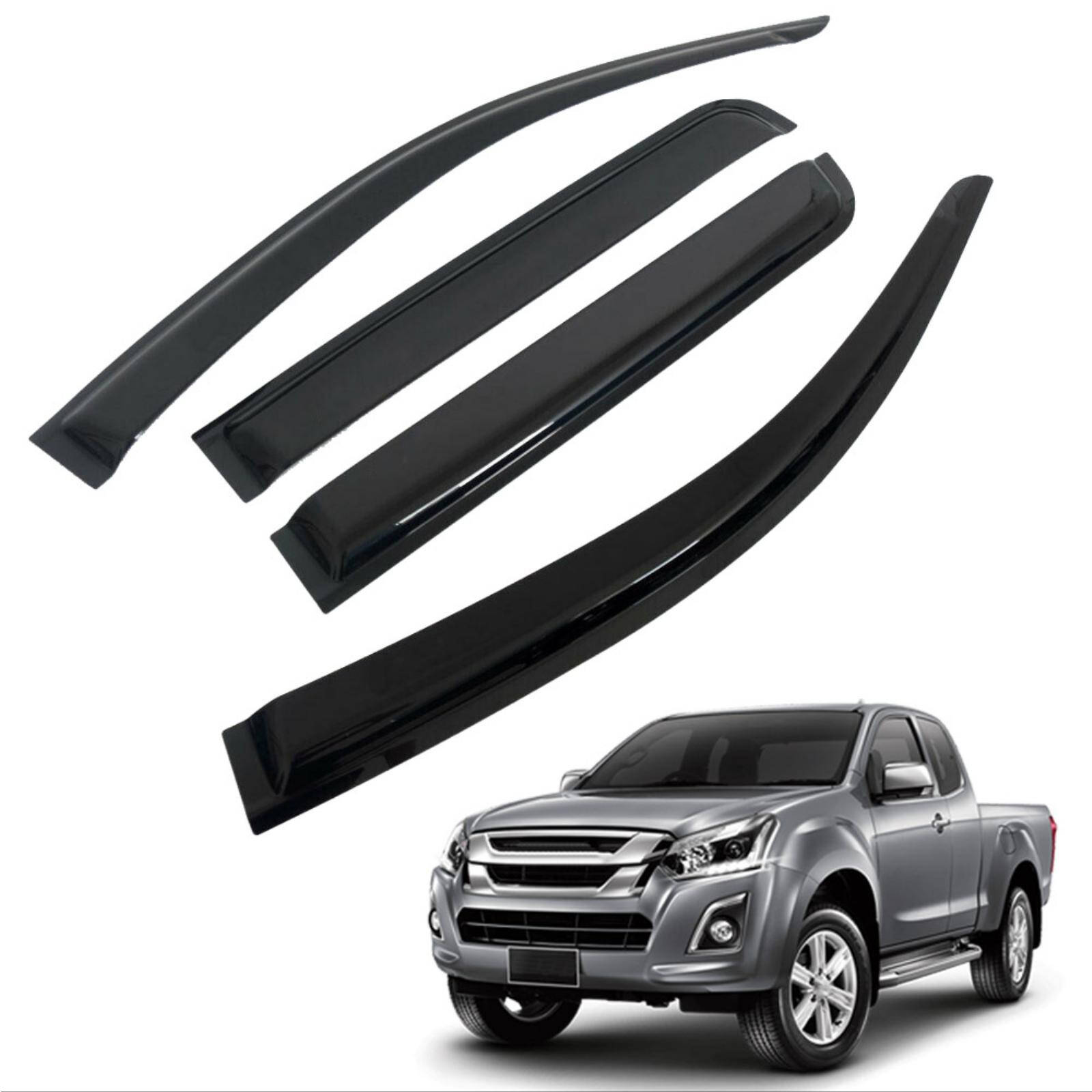 Déflecteurs Latéraux Noir Compatible Avec Isuzu D-Max 2/4
