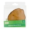 Crafted 8-9cm Round Craft Natural Wood Slices - 4 Pack