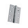 Lockwood 100 x 75 x 2.5mm Polished Stainless Steel 100 Series Fixed Pin Butt Hinge