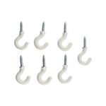 Everhang 7mm White PVC Cup Hook - 7 Pack