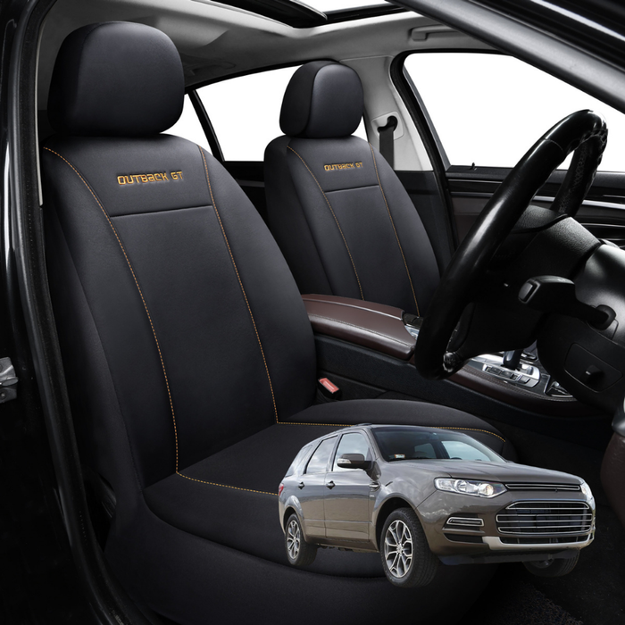 Car Seat Cover for Ford Territory 2011 - 2016 SZ - Black-Front Only