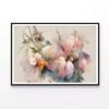 Pink and White Flowers Painting  Print 100% Australian Made 90x60cm  (Poster)