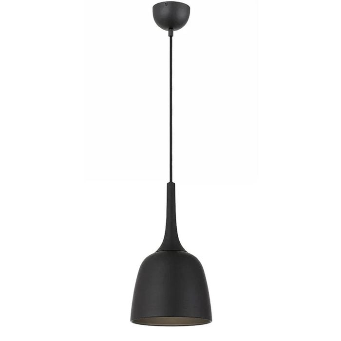 Telbix Polk Modern Pendant Hanging Lamp Light Metal Black