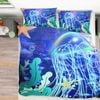 3D Dream Jellyfish 300 Bed Pillowcases Quilt King Size