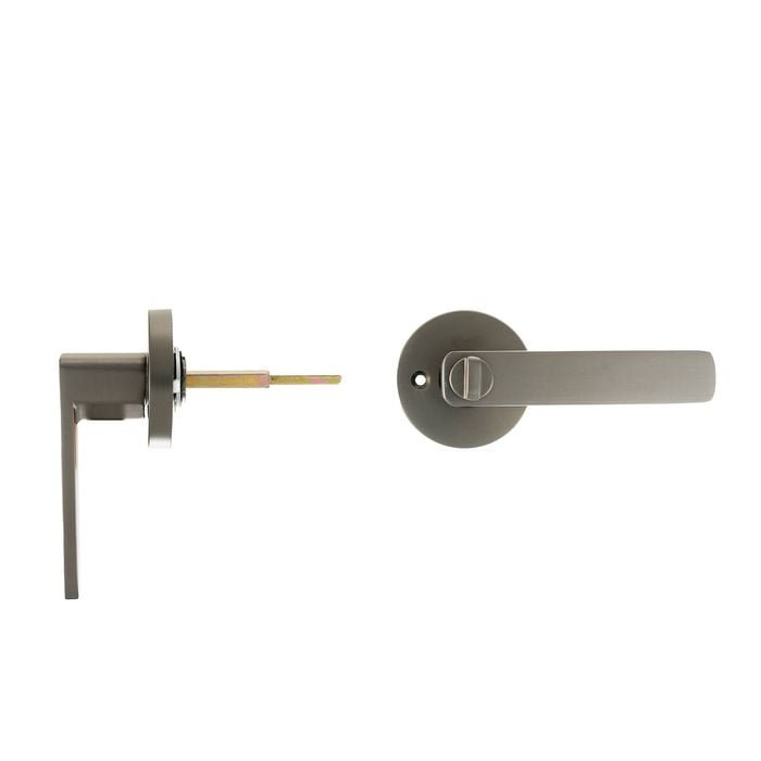Ikonic San Fran Gunmetal Entrance Lever Set