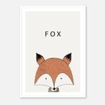 Galrie Charming Modern Minimalist Fox Art Print for Home Decor, Poster Only, 70 x 100cm (28 x 40inch)