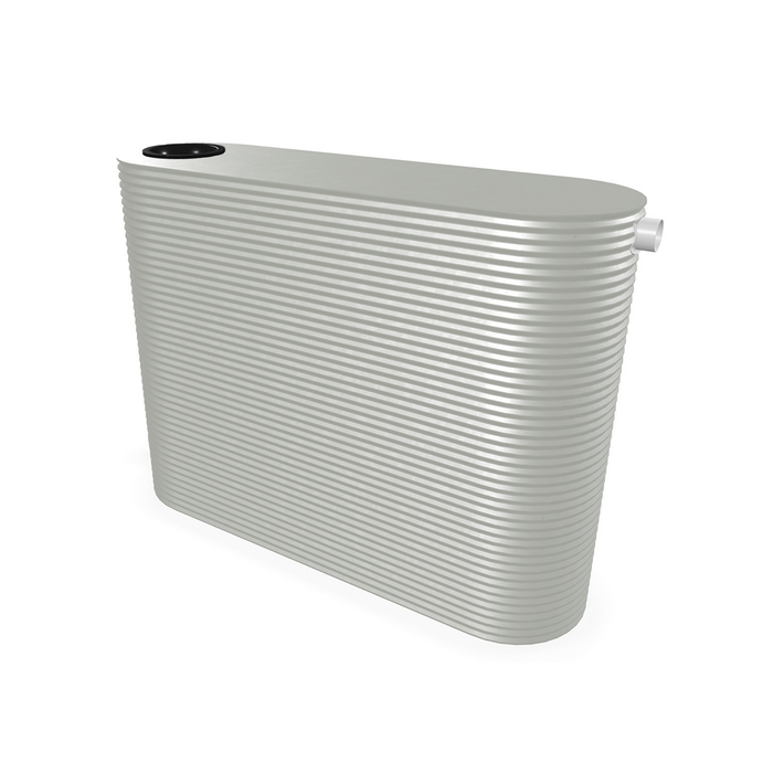 Tanksalot 8000L 1150 x 2020 x 3700mm Shale Grey Slimline Steel Water Tank