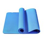 NNETM Extra Thick Shock Absorbing Yoga Mat (Blue)