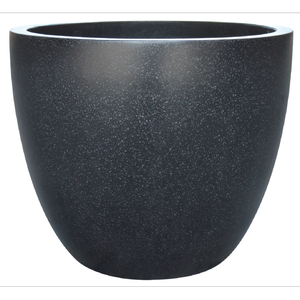 Northcote Pottery 45cm Black Terrazzo Look Precinct Lite Egg Pot
