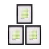 3PK Braz Rome Image Photo Document Display Frame 20x25cm Black