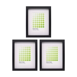 3PK Braz Rome Image Photo Document Display Frame 20x25cm Black