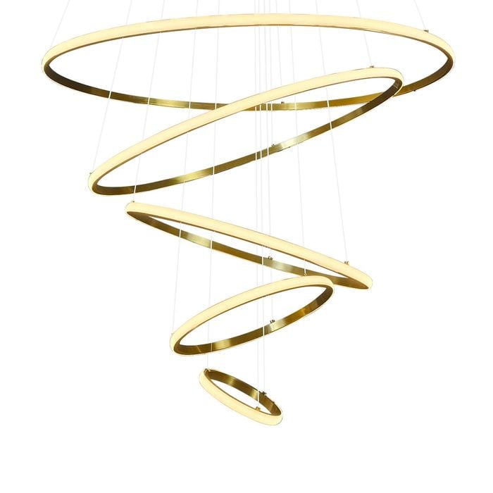 LED 5 Pendant Light Rings - Delessi Marcello - Gold