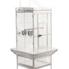 YES4PETS White 153 cm Large Bird Budgie Cage Parrot Aviary With Metal Tray and  Wheel