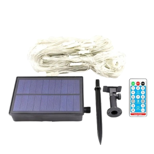 Lifebay Radiant Nightfall: 192 LED Solar Lights on Transparent Wire