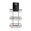 Barelli Chrome Over Screen Bathroom Shower Caddy with Hooks