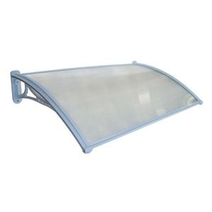 Altamonte Chicago 1200 x 700mm Clear Fluted Canopy with Plastic Bracket