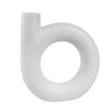 Urban Amira 17cm Ceramic Single Vessel Vase Flower Holder - White