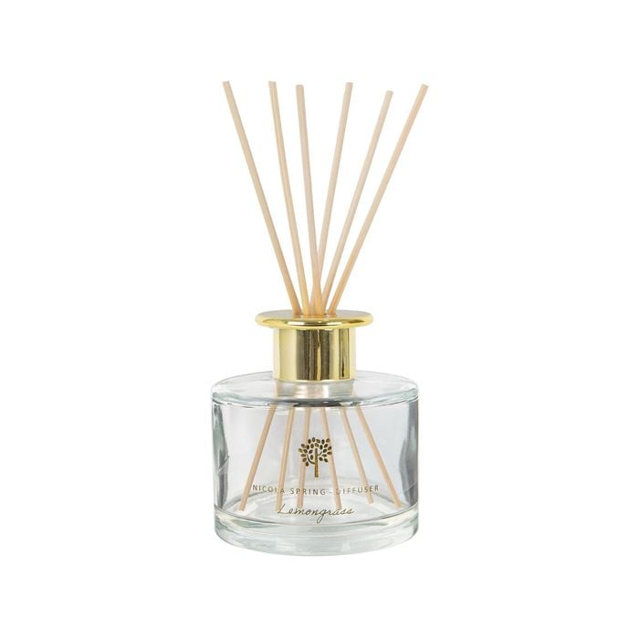 Glass Reed Diffuser - 200ml - Lemongrass