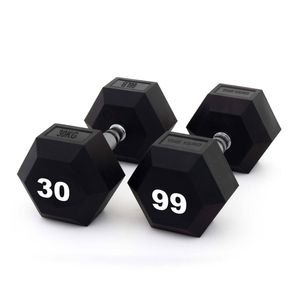 SMAI The Yard - Rubber Hex Dumbbell 30kg (Pair) -