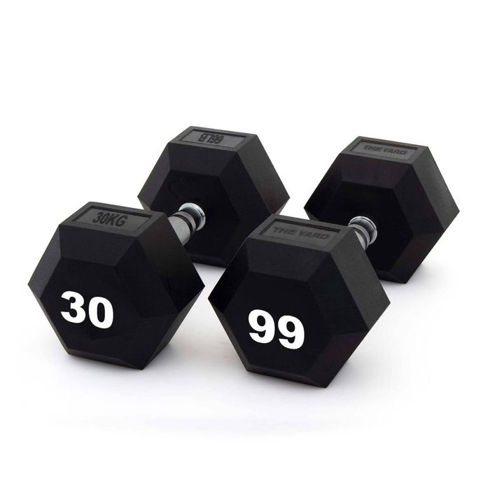 SMAI The Yard - Rubber Hex Dumbbell 30kg (Pair) -