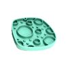 West Paw Bubbles Feast Pet Dog Lick Mat Slow Feeder Plate Kelp