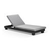 Santorini Sun Lounge Set With Charcoal & Sunbrella Cast Slate Cushions