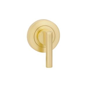 Zanda Satin Brass Round Escutcheon with Disabled Turn
