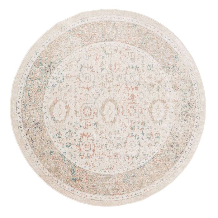 Loopsie-120cm X 120cm-seymour Traditional Floral Round Rug