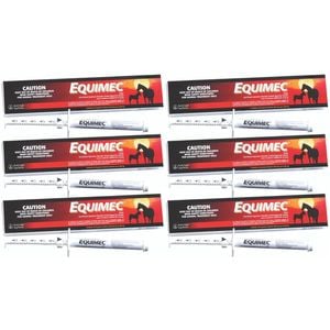 6 x Equimec Broadspectrum Wormer Parasite Control Horse Summer Sore 6.42g