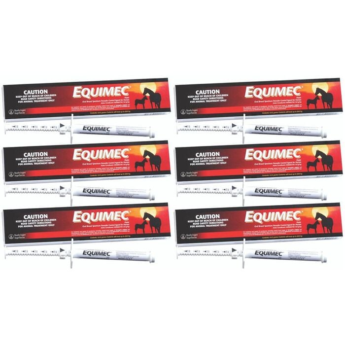 6 x Equimec Broadspectrum Wormer Parasite Control Horse Summer Sore 6.42g