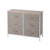 Sherwood Luna 6 Chest Of Drawers Lowboy Dresser Storage Wooden Desk Cream