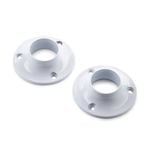 Sandleford 25mm White Round Flange - 2 Pack