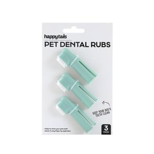 Happy Tails Pet Dental Rubs - 3 Pack
