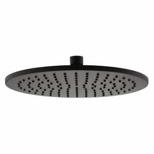 Mondella 250mm Black Resonance Rain Shower Head WELS 3 Star 9L/min