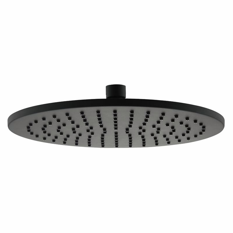 Mondella 250mm Black Resonance Rain Shower Head WELS 3 Star 9L/min