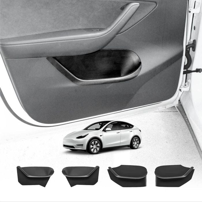 Tesla Model Y 2022-2025 Car Door Side Fully Cover Protector Storage Box Tray Organizer