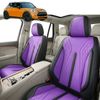 Australian Goose Front Seat Covers for MINI Cooper 3-Door Hatch 2014 - 2024 (F56) - PU Leather, Purple (2pc)