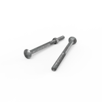 ZENITH M12 x 180mm Hot Dip Galvanised Cup Head Bolts & Nuts