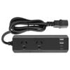 Arlec Black Powerboard With PD30W USB C Charging Ports Travel Adaptor Kit