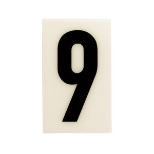 Sandleford 85 x 55mm 9 Black and White Self Adhesive Numeral