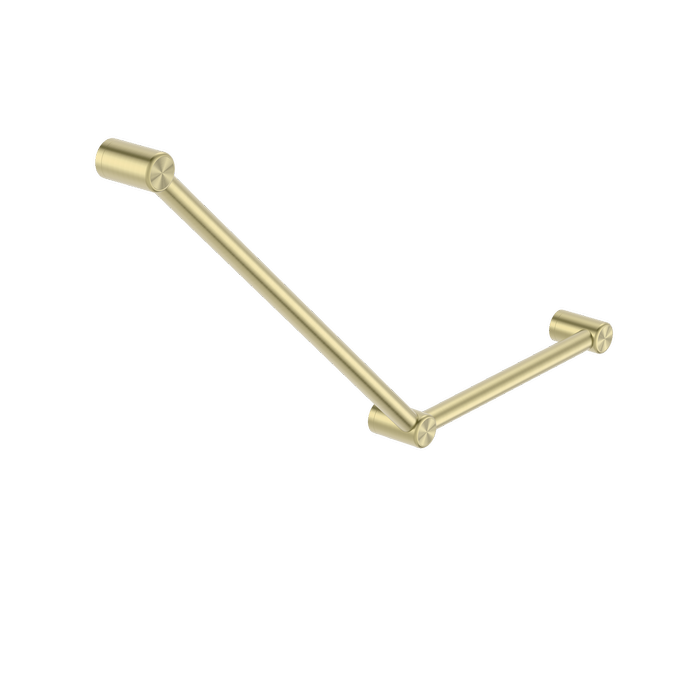 Nero Mecca Care 32mm Ambulant Toilet Grab Rail 45 Degree Brushed Gold