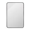 Astin Sinclair 900 x 600 x 28mm Black Rectangular Mirror With Curved Edges