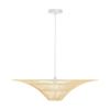 Lexi Lighting Felicity Rattan Pendant Light Large Natural Shade Iron