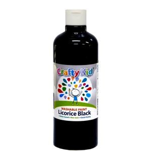 Boyle 500ml Licorice Black Crafty Kid Washable Paint