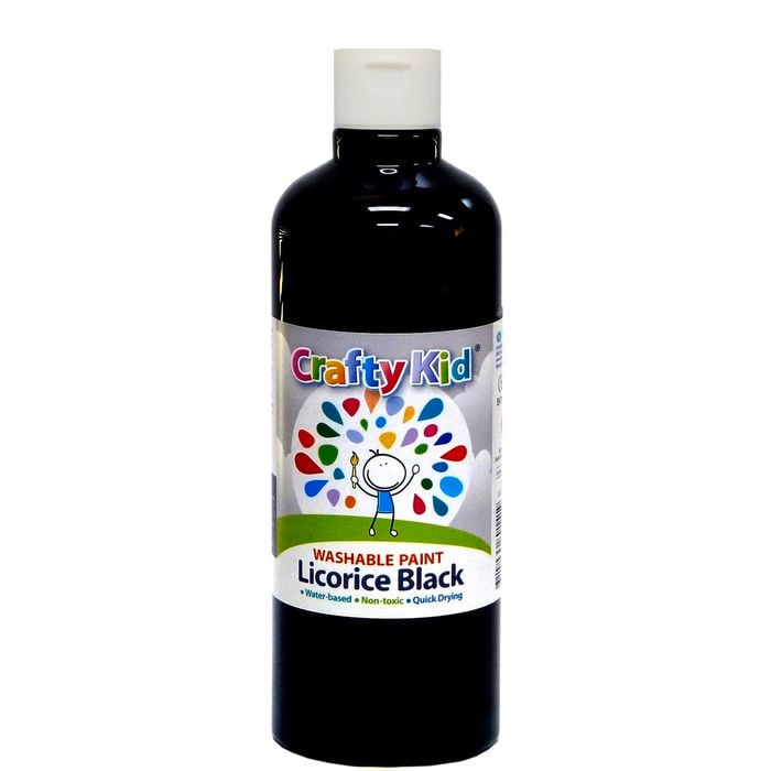 Boyle 500ml Licorice Black Crafty Kid Washable Paint